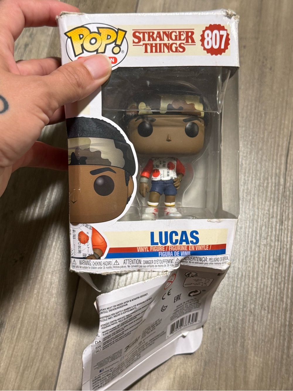 Funko Pop! Stranger Things Lucas #807 Vinyl Figure – Damaged Box